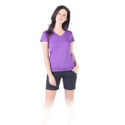 Koszulka turystyczna damska Woolona Calima 100% Merino. Fioletowe koszulki sportowe damskie WOOLONA, m, bez wzorów, bez ramiączek. W wyprzedaży za 261.00 zł.