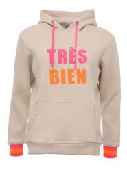 Zwillingsherz Bluza "Keira" w kolorze beżowym rozmiar: L/XL. Brązowe bluzy damskie Zwillingsherz, l, bez wzorów, z bawełny, z kapturem. Za 224.45 zł.