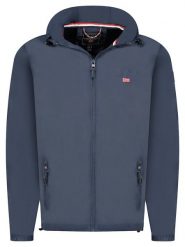 Geographical Norway Kurtka przejściowa "Daril" w kolorze granatowym rozmiar: L. Niebieskie kurtki damskie Geographical Norway, l, z aplikacjami, bez kaptura. Za 144.92 zł.