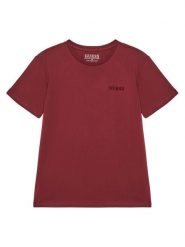 Guess T-Shirt L5YI39 K8HM4 Bordowy Regular Fit. Czerwone t-shirty i koszulki chłopięce Guess, z aplikacjami, z bawełny, bez kołnierzyka, bez ramiączek. Za 69.99 zł.