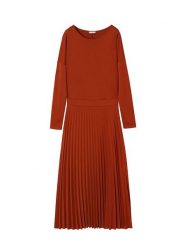 TATUUM Sukienka w kolorze ceglanym rozmiar: S. Czerwone sukienki damskie TATUUM, bez wzorów, bez ramiączek. Za 168.46 zł.