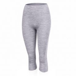Legginsy merino dla kobiet MALKA. Brązowe legginsy damskie LASTING, m, bez wzorów, z materiału. Za 409.00 zł.
