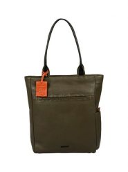 Burkely Skórzana torebka w kolorze khaki - 33 x 37 x 10 cm rozmiar: onesize. Brązowe torby na laptopa Burkely, bez wzorów, z materiału. Za 334.60 zł.