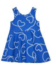 Gap Sukienka letnia 778350-00 Niebieski Regular Fit. Niebieskie sukienki dziewczęce GAP, bez wzorów, z bawełny, bez ramiączek, proste. Za 89.99 zł.