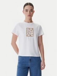 Marella T-Shirt Tema 2615971031 Biały Regular Fit. Białe t-shirty damskie Marella, m, bez wzorów, z bawełny, bez kołnierzyka. Za 379.99 zł.