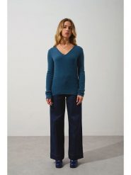 AUTHENTIC CASHMERE Kaszmirowy sweter "Chelsea" w kolorze niebieskim rozmiar: XL. Niebieskie swetry klasyczne damskie AUTHENTIC CASHMERE, xl, z kaszmiru, bez kołnierzyka. Za 461.21 zł.