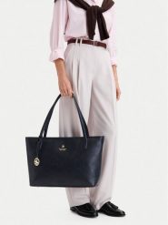 Beverly Hills Polo Club Torebka CEO-BHPC-L-013-10 Granatowy. Niebieskie torebki klasyczne damskie Beverly Hills Polo Club, ze skóry, bez dodatków. Za 219.99 zł.