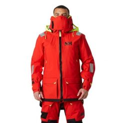 Kurtka z kapturem Helly Hansen Aegir Ocean 2.0. Czerwone kurtki damskie Helly Hansen, bez wzorów, z kapturem. W wyprzedaży za 5,548.00 zł.
