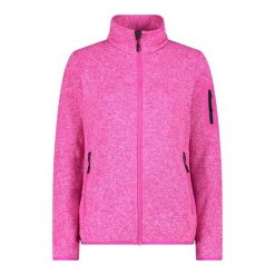 Bluza polarowa damska CMP Haze Jacket Knitted. Czerwone bluzy damskie CMP, l, bez wzorów, z materiału, z kapturem. Za 283.15 zł.