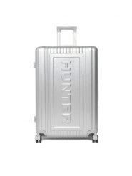 Hunter Walizka duża CEO-HUNTER-L-002-08-SILVER Srebrny. Szare walizki Hunter, bez wzorów, z tworzywa sztucznego, duże. Za 399.99 zł.