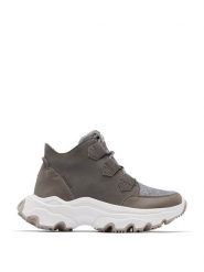 Sorel Skórzane botki "Kinetic" w kolorze khaki rozmiar: 38,5. Brązowe botki damskie Sorel, z materiału, bez obcasa, na platformie, bez zapięcia. Za 216.88 zł.