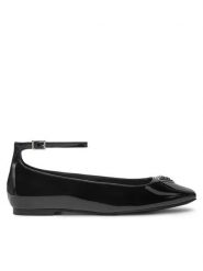 Guess Baleriny FLPLVV PAT02 Czarny. Czarne balerinki damskie Guess, z aplikacjami, z materiału. Za 299.99 zł.