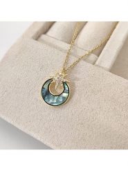 Nakkash Pozłacany naszyjnik z zawieszką - dł. 42 cm rozmiar: onesize. Żółte naszyjniki damskie Nakkash, z cyrkonią, pozłacane. Za 44.45 zł.