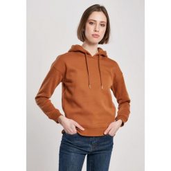 Bluza damska z kapturem Urban Classics-grandes tailles. Brązowe bluzy damskie Urban Classics, s, bez wzorów, z dresówki, z kapturem. Za 144.75 zł.