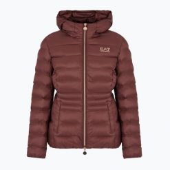 Kurtka damska EA7 Emporio Armani Train Core Plus Eco Down Medium Padded. Brązowe kurtki damskie EA7 Emporio Armani, m, bez wzorów, z poliamidu, bez kaptura. Za 769.99 zł.