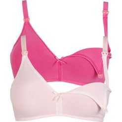 Biustonosz do karmienia piersią (2 szt.) bonprix jasnoróżowy + matowy różowy. Czerwone biustonosze bonprix. Za 55.98 zł.