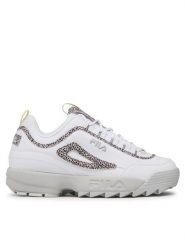 Fila Sneakersy Disruptor A Wmn FFW0092.13096 Biały. Białe obuwie sportowe damskie Fila, ze skóry, bez zapięcia. Za 369.99 zł.