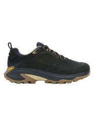 Merrell Skórzane buty trekkingowe "Moab Speed 2" w kolorze granatowo-czarnym rozmiar: 42,5. Czarne obuwie trekkingowe damskie Merrell, bez zapięcia. Za 354.95 zł.