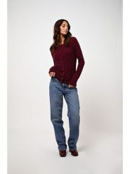 AUTHENTIC CASHMERE Kaszmirowy kardigan "Caron" w kolorze bordowym rozmiar: XL. Czerwone kardigany damskie AUTHENTIC CASHMERE, xl, bez wzorów, z kaszmiru. Za 417.45 zł.