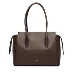 Torebka Furla. Brązowe torebki klasyczne damskie Furla, bez dodatków. Za 1,839.00 zł.