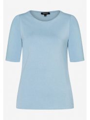 More & More Koszulka w kolorze błękitnym rozmiar: 34. Niebieskie koszulki damskie More & More, bez wzorów, bez kołnierzyka, bez ramiączek. Za 52.42 zł.