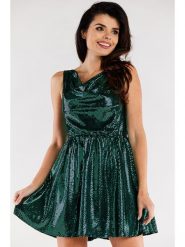 Awama Sukienka w kolorze zielonym rozmiar: S. Zielone sukienki damskie Awama, bez wzorów, bez ramiączek. Za 154.99 zł.