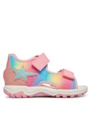 Primigi Sandały 1367000 M Różowy. Czerwone sandały dziewczęce Primigi, ze skóry, bez obcasa, bez zapięcia. Za 189.99 zł.