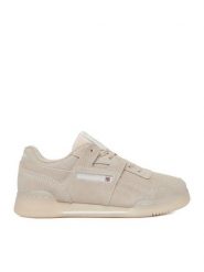Reebok Sneakersy EO-WORKOUT PLUS 100256015 Beżowy. Brązowe obuwie sportowe damskie Reebok, ze skóry, bez zapięcia. Za 349.99 zł.