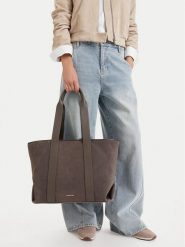 GINO ROSSI Torebka EO-LA321-2769 Szary. Szare shopper bag Gino Rossi, ze skóry, bez dodatków. Za 599.99 zł.