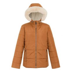 Kurtka Damska Pikowanie Winnie. Brązowe kurtki damskie Regatta, l, bez wzorów, z materiału, z kapturem. Za 156.99 zł.