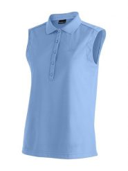Maier Sports Funkcyjna koszulka polo "Ulrike" w kolorze niebieskim rozmiar: 36. Niebieskie koszulki damskie Maier Sports, bez wzorów, z materiału, bez kołnierzyka, bez ramiączek. Za 89.95 zł.