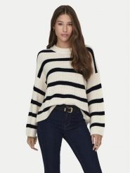 JDY Sweter Justy 15264902 Beżowy Regular Fit. Brązowe swetry klasyczne damskie JDY, xl, z syntetyku, bez kołnierzyka. Za 109.99 zł.