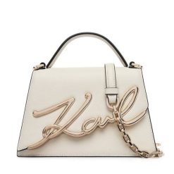 Torebka KARL LAGERFELD. Białe listonoszki damskie KARL LAGERFELD, bez wzorów, bez dodatków. Za 1,299.00 zł.