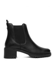 Lasocki Botki CEO-WI23-TR24-02 Czarny. Czarne botki damskie Lasocki, ze skóry, bez obcasa, na słupku, bez zapięcia. Za 259.99 zł.