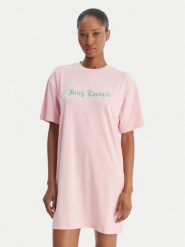 Juicy Couture Koszula nocna JCYSD126859 Różowy Regular Fit. Czerwone koszule nocne i halki Juicy Couture, bez wzorów, z syntetyku, bez ramiączek. Za 179.99 zł.