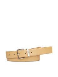 Tommy Hilfiger Pasek Damski Th Square 3.0 AW0AW16188 Beżowy. Brązowe paski damskie Tommy Hilfiger, bez wzorów, ze skóry. Za 299.99 zł.