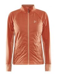Craft ADV Essence Warm Jacket W – Pikowana kurtka ocieplana – Glow-Rusty Glow. Żółte kurtki sportowe damskie Craft, s, bez wzorów, bez kaptura. Za 245.50 zł.