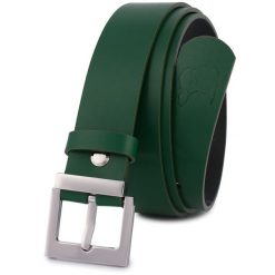 Pasek skórzany BELTIMORE r.100-115 cm D69 zielony. Zielone paski damskie bez wzorów. Za 59.99 zł.