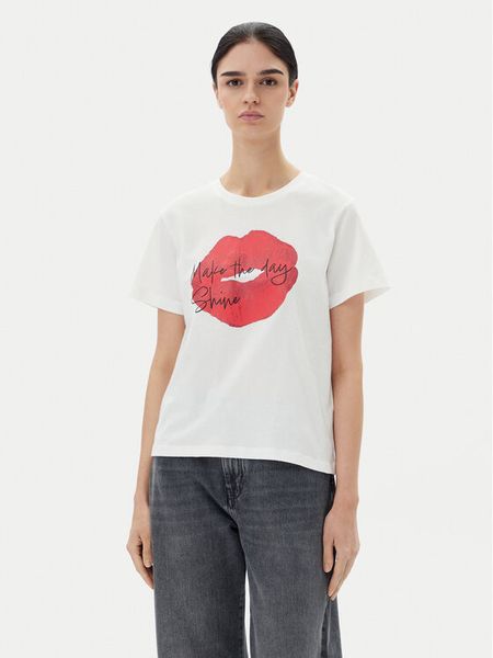 JDY T-Shirt Daisy 15348400 Biały Regular Fit. Białe t-shirty damskie JDY, l, bez wzorów, z bawełny, bez kołnierzyka. Za 39.99 zł.