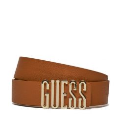 Pasek Damski Guess. Brązowe paski damskie Guess, z aplikacjami. Za 129.99 zł.