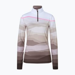 Bluza termoaktywna damska BOGNER FIRE+ICE Ilvy 3. Brązowe bluzy damskie s, bez wzorów, z elastanu, bez kaptura. Za 649.99 zł.