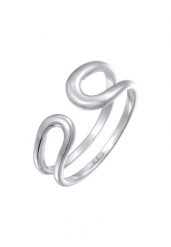 Elli PREMIUM Damski pierścionek Open Geo Modern regulowany ze srebra próby 925 Sterling Silver Pierścionki 1 ct. Szare pierścionki damskie Elli PREMIUM, srebrne. Za 228.64 zł.
