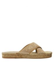 Off-White Klapki OWIB012S23FAB0016103 Beżowy. Brązowe klapki damskie OFF-WHITE, bez wzorów, bez obcasa, bez zapięcia. Za 1,239.00 zł.