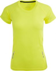 Bluza sportowa Jumper krótki rękaw - 100% poliester. Żółte bluzy damskie VOXOM, xs, bez wzorów, z materiału, bez kaptura. Za 97.99 zł.