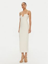 JACQUEMUS Sukienka dzianinowa 24E241KN358-2355 Biały Regular Fit. Białe sukienki damskie JACQUEMUS, bez wzorów, z dzianiny, bez ramiączek. Za 2,259.00 zł.