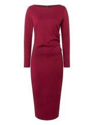 More & More Sukienka w kolorze bordowym rozmiar: 36. Czerwone sukienki damskie More & More, bez wzorów, prążkowane, bez ramiączek. Za 153.34 zł.