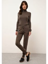 Just Cashmere Kaszmirowe spodnie "Wendy" w kolorze brązowym rozmiar: L. Brązowe spodnie materiałowe damskie Just Cashmere, bez wzorów, z kaszmiru. Za 456.99 zł.