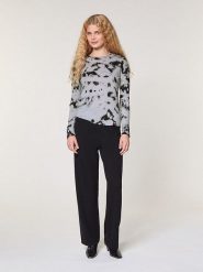 Rodier Wełniany sweter w kolorze szarym rozmiar: M. Szare swetry klasyczne damskie Rodier, m, z kaszmiru, bez kołnierzyka. Za 317.99 zł.