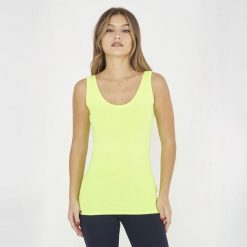 Top na siłownię damski RAITA żółty fluo. Żółte obuwie sportowe damskie LEGEA, z materiału, bez zapięcia, na fitness i siłownię. Za 39.00 zł.