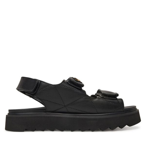 Sandały REPLAY. Czarne sandały damskie Replay, bez wzorów, bez obcasa, na płaskiej podeszwie, bez zapięcia. Za 359.99 zł.